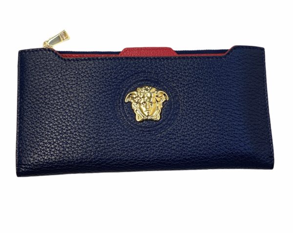 Versace card case wallet calf