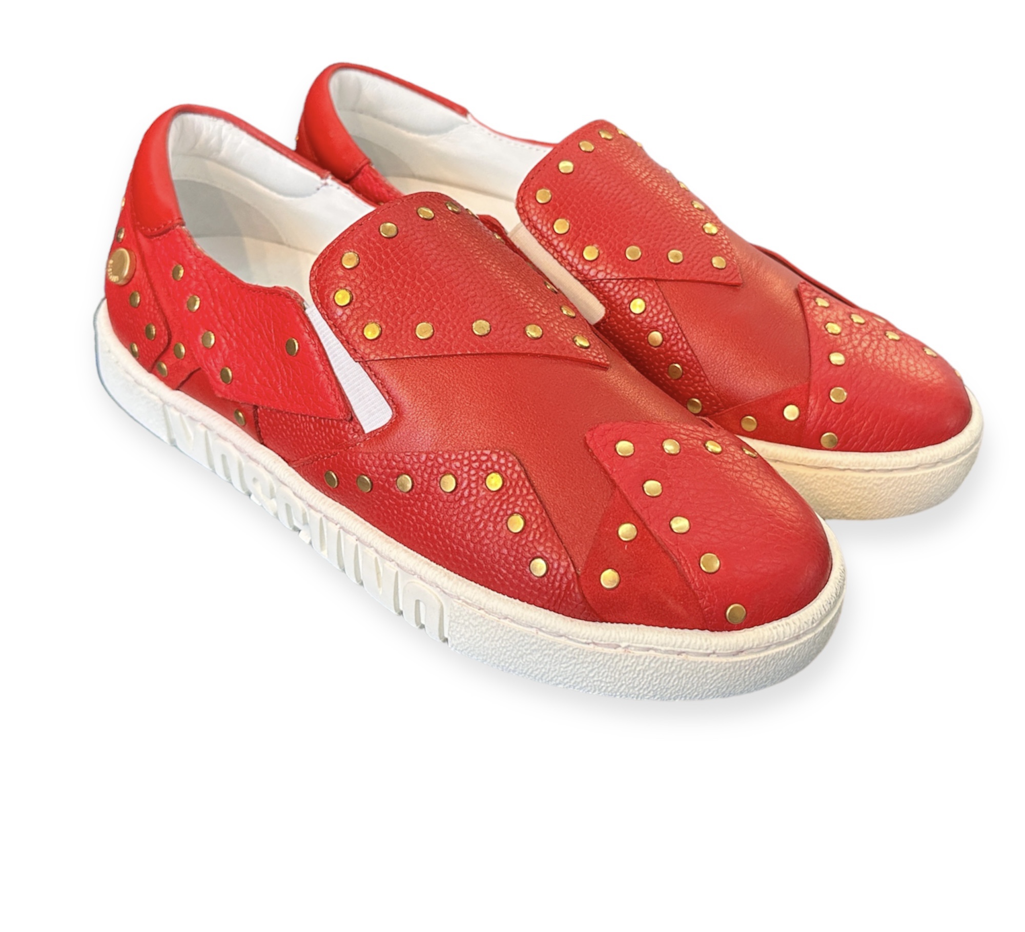 Moschino Stickers Patchwork Rosso